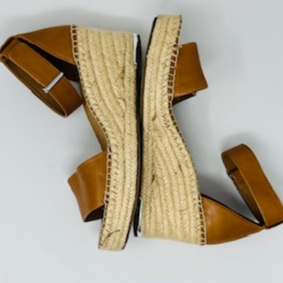 Franco Sarto Tan Wedges size 8 1/2 W - Picture 6 of 7